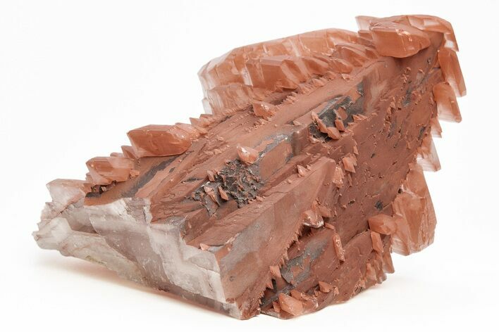 Pagoda Style Calcite Crystals on Calcite - Fluorescent! #215909